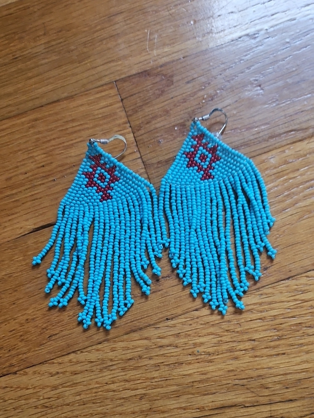 Turquoise Beaded Fringe Earrings - Idyllwind